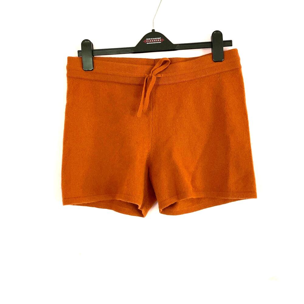 NAADAM Burn Orange 100% Cashmere Shorts Medium